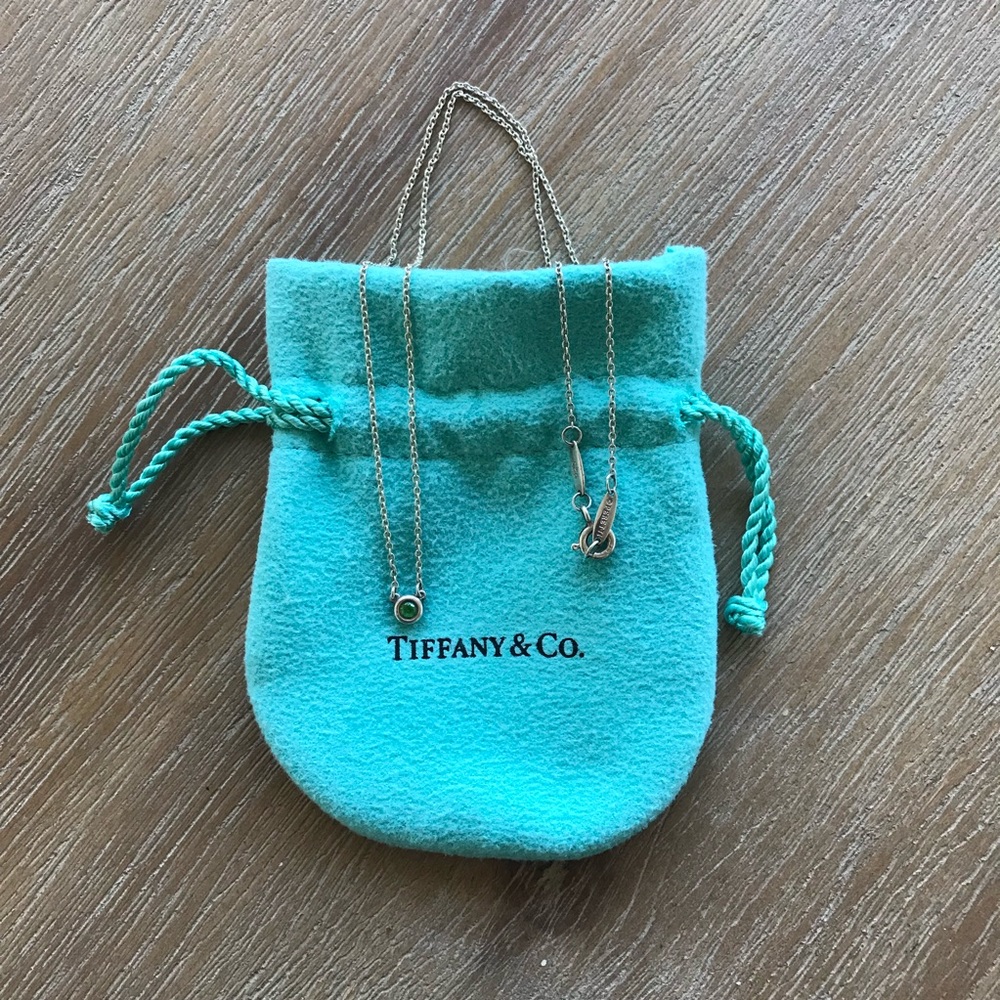 Tiffany & Co. Elsa Peretti Tsavorite Necklace 16”